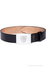 Puma Men, Women Casual Black Genuine Leather Belt(Black)